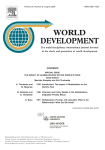 World Development is a multi-disciplinary monthly journal of development studies. It seeks to explore ways of improving standards of living, and the human condition generally, by examining potential solutions to problems such as: poverty, unemployment, malnutrition, disease, lack of shelter, environmental degradation, inadequate scientific and technological resources, trade and payments imbalances, international debt, gender and ethnic discrimination, militarism and civil conflict, and lack of popular participation in economic and political life. Contributions offer constructive ideas and analysis, and highlight the lessons to be learned from the experiences of different nations, societies, and economies. World Development recognizes 'development' as a process of change involving nations, economies, political alliances, institutions, groups, and individuals. Development processes occur in different ways and at all levels: inside the family, the firm and the farm; locally, provincially, nationally, and globally.